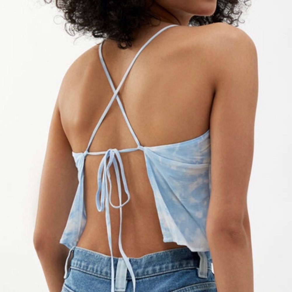 NWT Kendall & Kylie Open Tie-Back Tie-Dye Cami Top